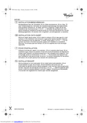 Whirlpool AKR 801 Installationsbeschreibung