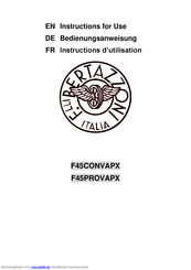 Bertazzoni F45PROVAPX Bedienungsanweisung