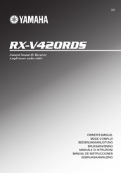Yamaha RX-V420RDS Bedienungsanleitung