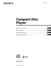 Sony CDP-LSA1 Bedienungsanleitung