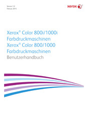 Xerox Color1000i Benutzerhandbuch