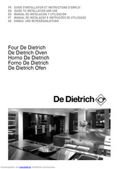 DeDietrich DOP 1140 X Einbauanleitung Und Betriebsanleitung