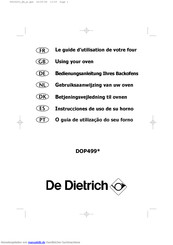 DeDietrich DOP499 Serie Bedienungsanleitung