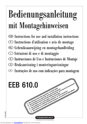Küppersbusch EEB 610.0 Bedienungsanleitung Mit Montagehinweisen