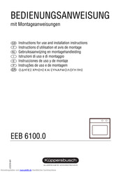 Küppersbusch EEB 6100.0 Bedienungsanweisung Mit Montageanweisungen