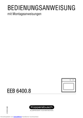 Küppersbusch EEB 6400.8 Bedienungsanweisung Mit Montageanweisungen