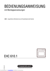 Küppersbusch EHC 610.1 Bedienungsanweisung Mit Montageanweisungen