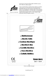 Team International EM 8 Gebrauchsanleitung
