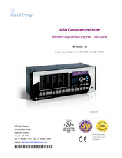 GE Digital Energy g 60 Bedienungsanleitung