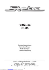 Steba DF-85 Gebrauchsanweisung