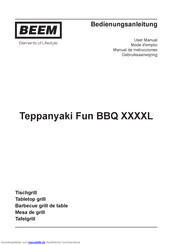 Beem Teppanyaki Fun BBQ XXXXL Bedienungsanleitung