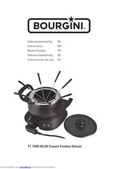 Bourgini Classic Fondue Deluxe Gebrauchsanleitung