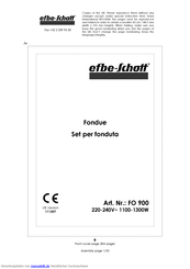 EFBE-SCHOTT FO 900 Gebrauchsanleitung