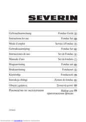 SEVERIN FO2400 Gebrauchsanweisung