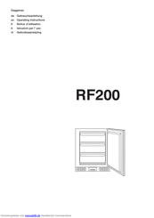 Gaggenau RF200 Gebrauchsanleitung