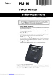 Roland PM-10 Bedienungsanleitung