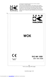 Kalorik TKG WK 1000 Gebrauchsanleitung