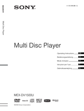 Sony mex dv 1500 u Bedienungsanleitung