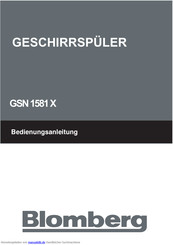 Blomberg GSN 1581 X Bedienungsanleitung