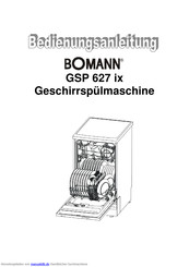 BOMANN GSP 627 ix Bedienungsanleitung