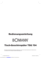 Bomann TSG 704 Bedienungsanleitung