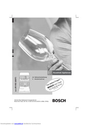 Bosch SGS69A18II Gebrauchsanweisung