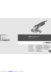 Bosch GWS Professional 1100 Originalbetriebsanleitung