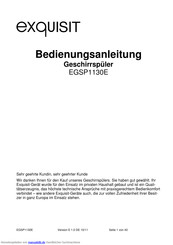 Exquisit EGSP1130E Bedienungsanleitung
