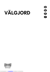 Ikea VÄLGJORD Handbuch