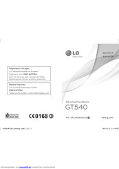 LG GT540 Benutzerhandbuch