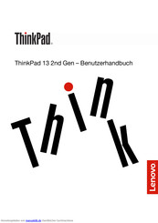 Lenovo ThinkPad 13 2nd Gen Benutzerhandbuch