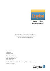 Gesytec Easylon Router+ Benutzerhandbuch