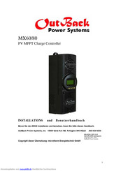 Outback Power Systems MX80 Benutzerhandbuch
