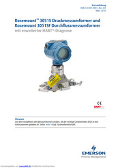 Emerson Rosemount 3051S MultiVariable Kurzanleitung