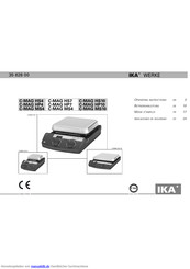 IKA C-MAG MS4 Betriebsanleitung