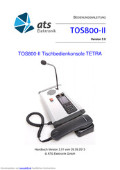 ATS TOS800-II Bedienungsanleitung
