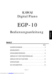 Kawai EGP-10 Bedienungsanleitung