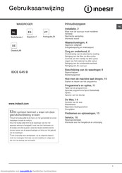 Indesit IDCE G45 B H Bedienungsanleitungen