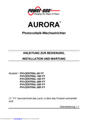Aurora PVI-CENTRAL-50-YY Bedienungsanleitung
