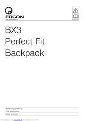 Ergon BX3 Bedienungsanleitung
