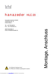hanazeder HLC 20 Montage, Anschluss