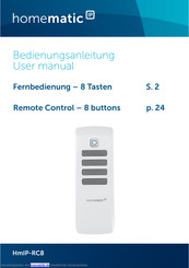 HomeMatic HmIP-RC8 Bedienungsanleitung