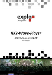 Explo RX2-Wave-Player Bedienungsanleitung