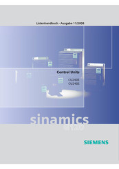 Siemens SINAMICS CU240S Handbuch