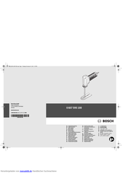 Bosch 0 607 595 100 Originalbetriebsanleitung