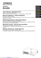 Hitachi PJ-LC9 Bedienungsanleitung-Benutzerhandbuch