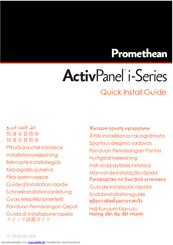 promethean ActivPanel TP-2053 Schnellinstallationsanleitung