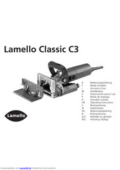 Lamello Classic C3 Bedienungsanleitung