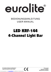 EuroLite LED KRF-144 4-Channel Light Bar Bedienungsanleitung