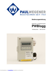 Paul Wegener PWBlogg N6/7 Bedienungsanleitung